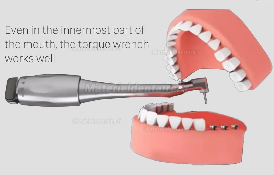 Clé dynamométrique pour implants dentaires pièce à main contrôle universel